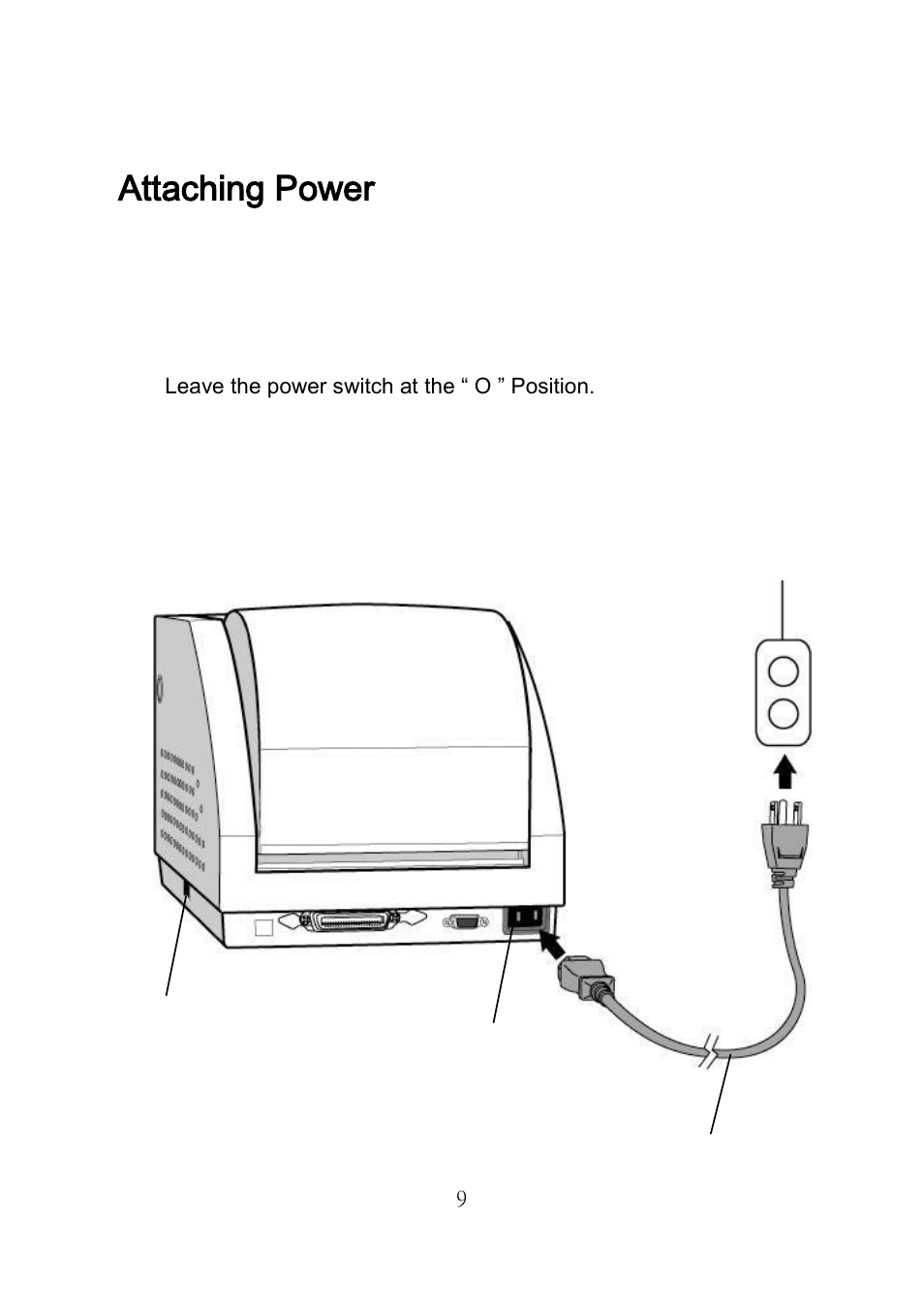 Attaching power | Argox R Series User Manual | Page 9 / 72