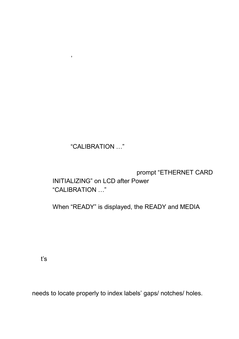 Media calibration | Argox X Series User Manual | Page 46 / 126