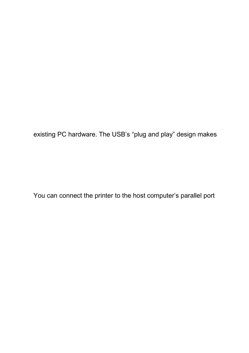 Computer connections, Usb interface requirements, Centronics parallel port | Argox X Series User Manual | Page 54 / 126