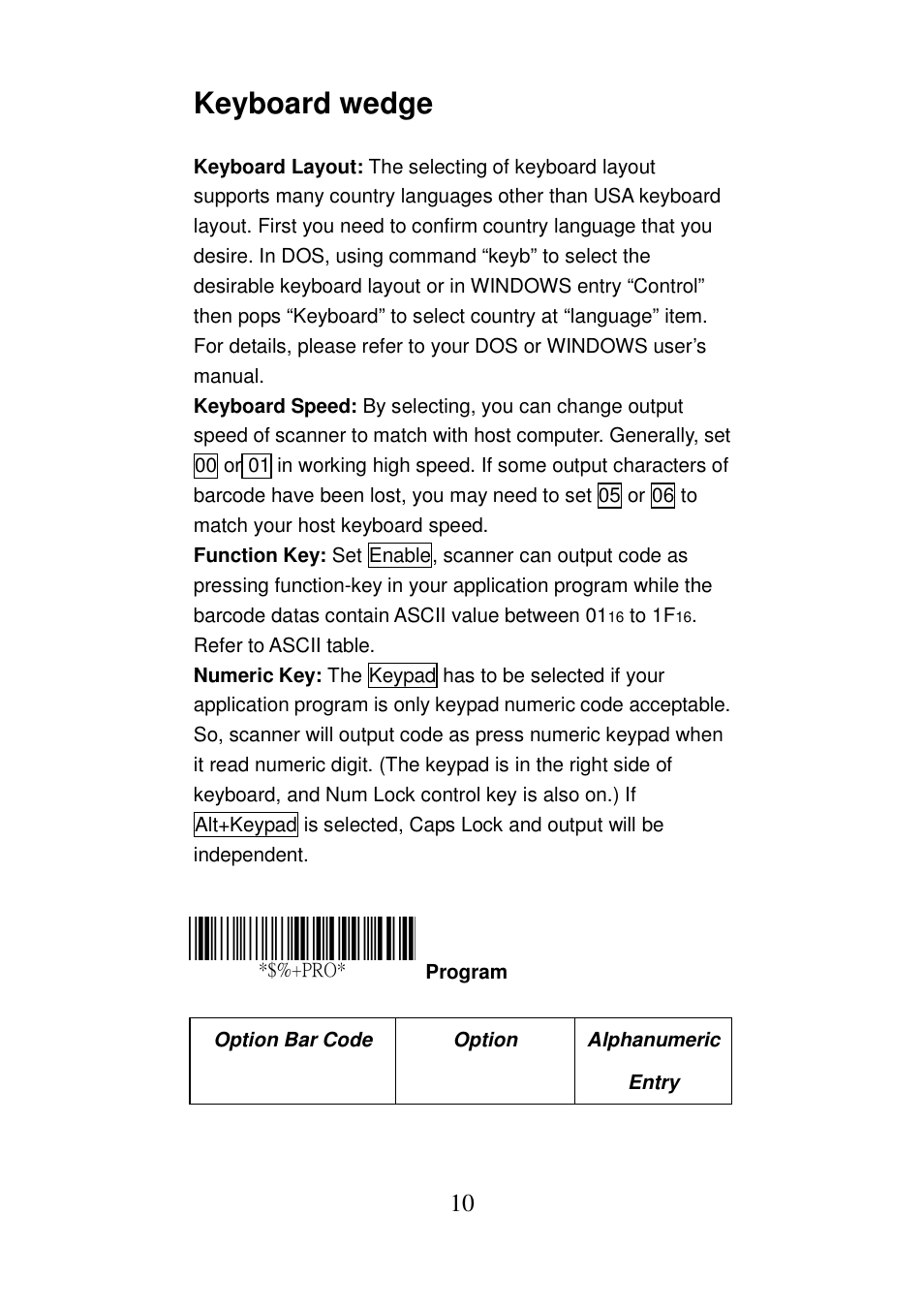 Keyboard wedge | Argox AS-8000 User Manual | Page 15 / 99