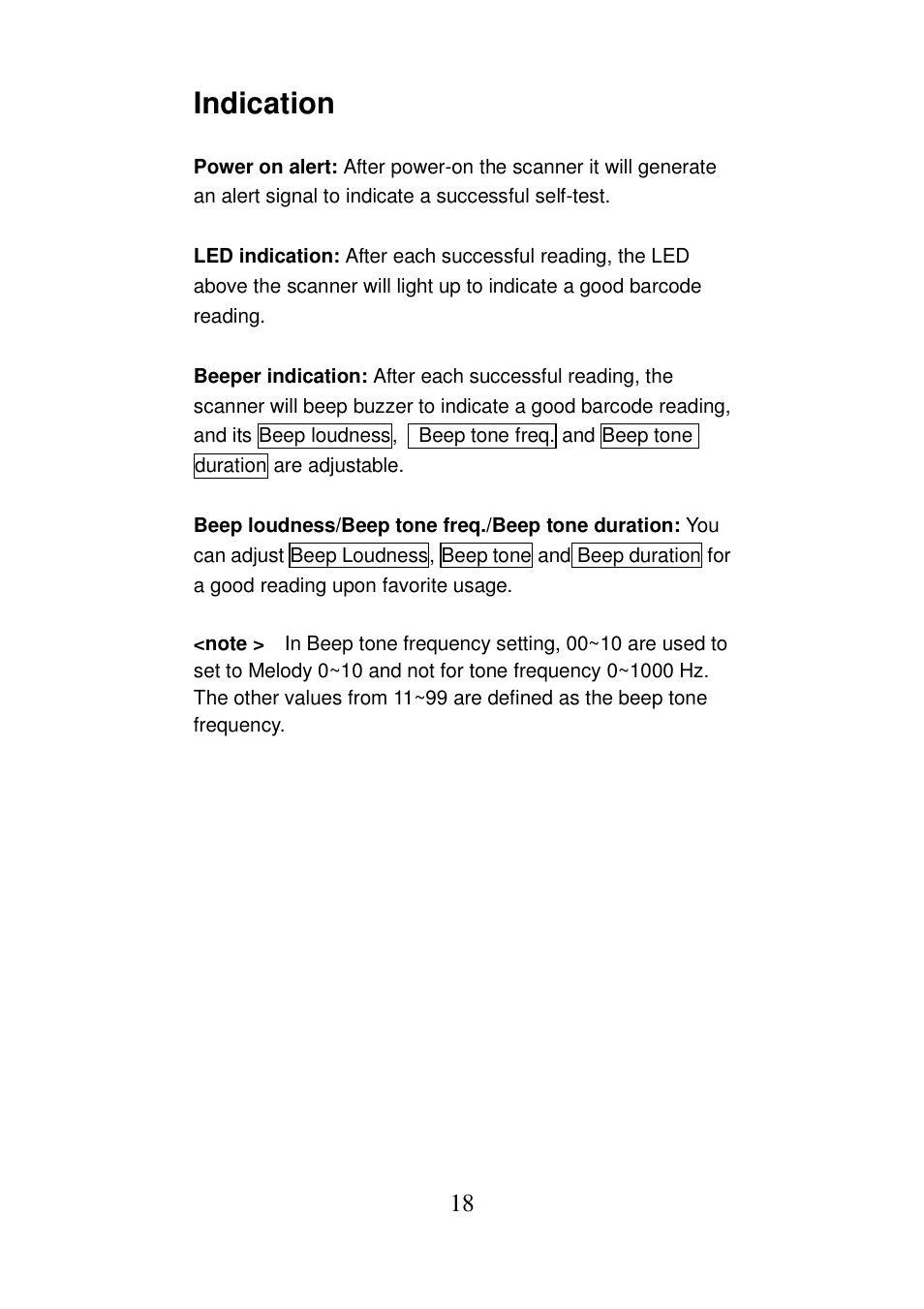 Indication | Argox AS-8000 User Manual | Page 23 / 99