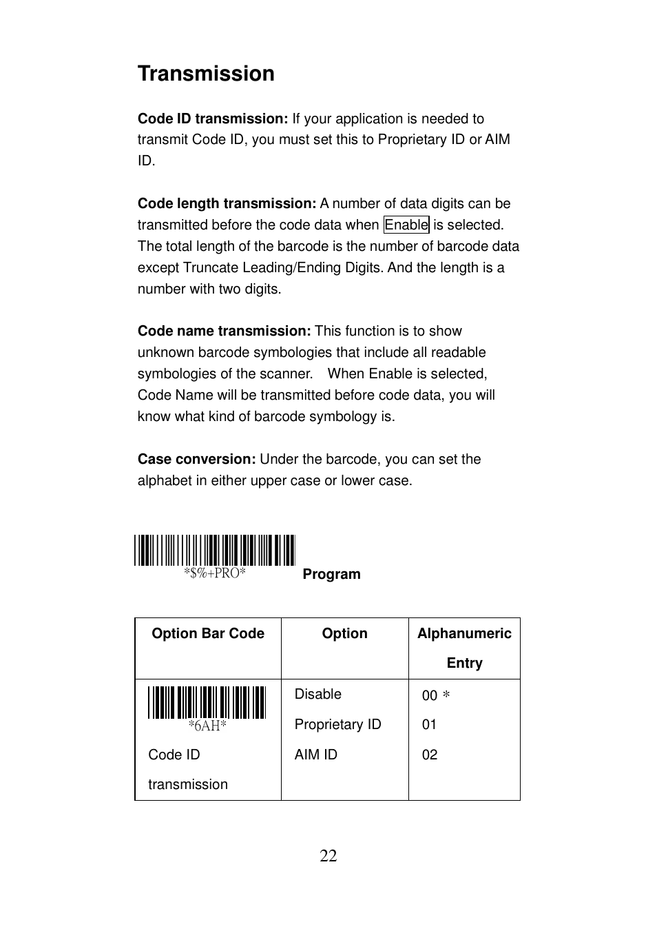 Transmission | Argox AS-8000 User Manual | Page 27 / 99