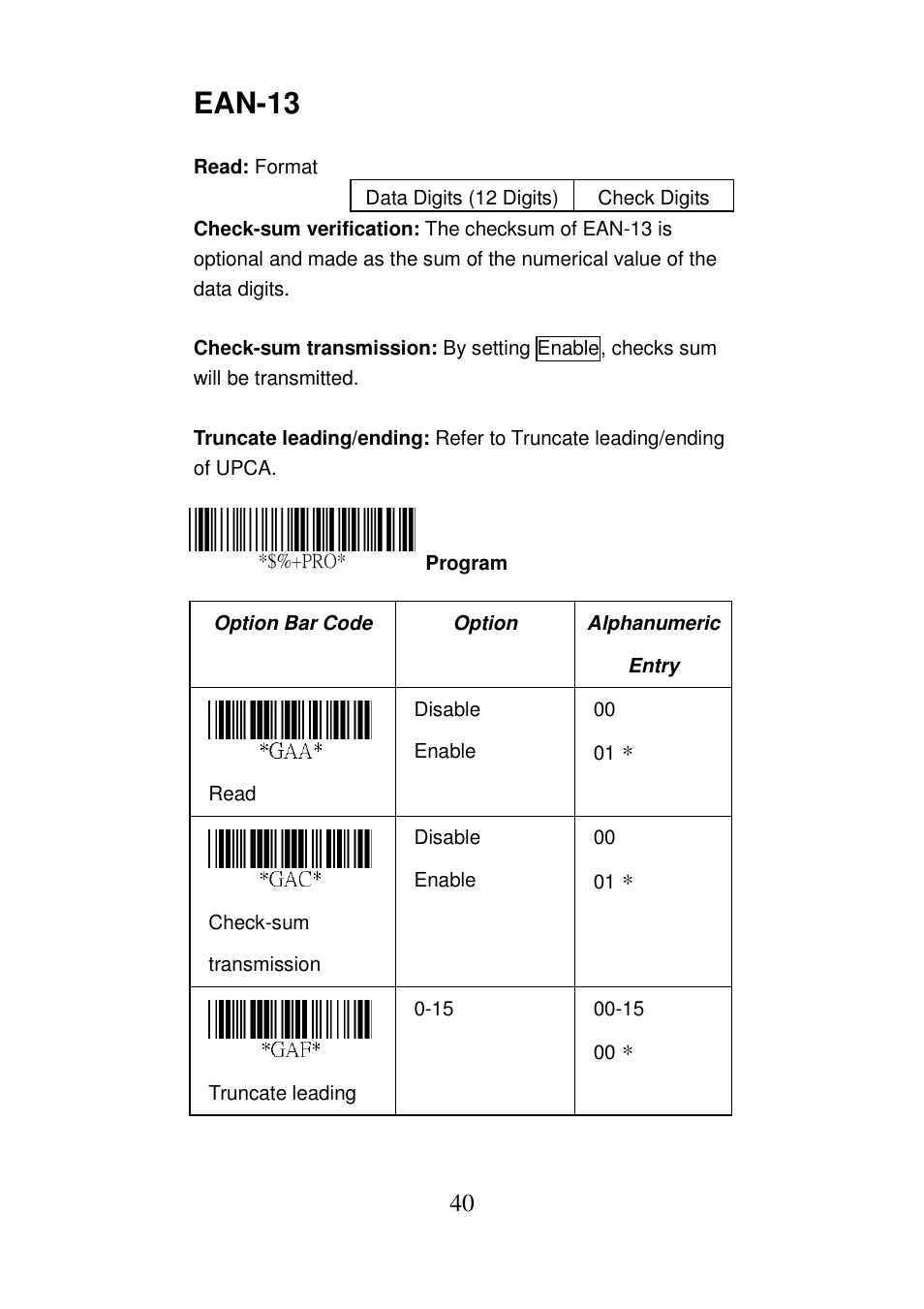 Ean-13 | Argox AS-8000 User Manual | Page 45 / 99