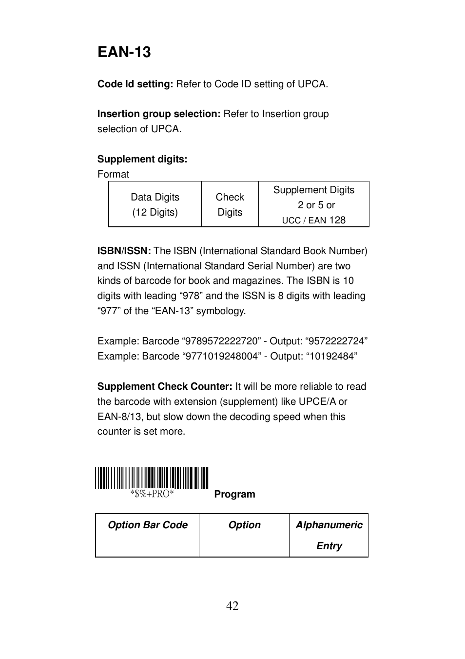 Ean-13 | Argox AS-8000 User Manual | Page 47 / 99