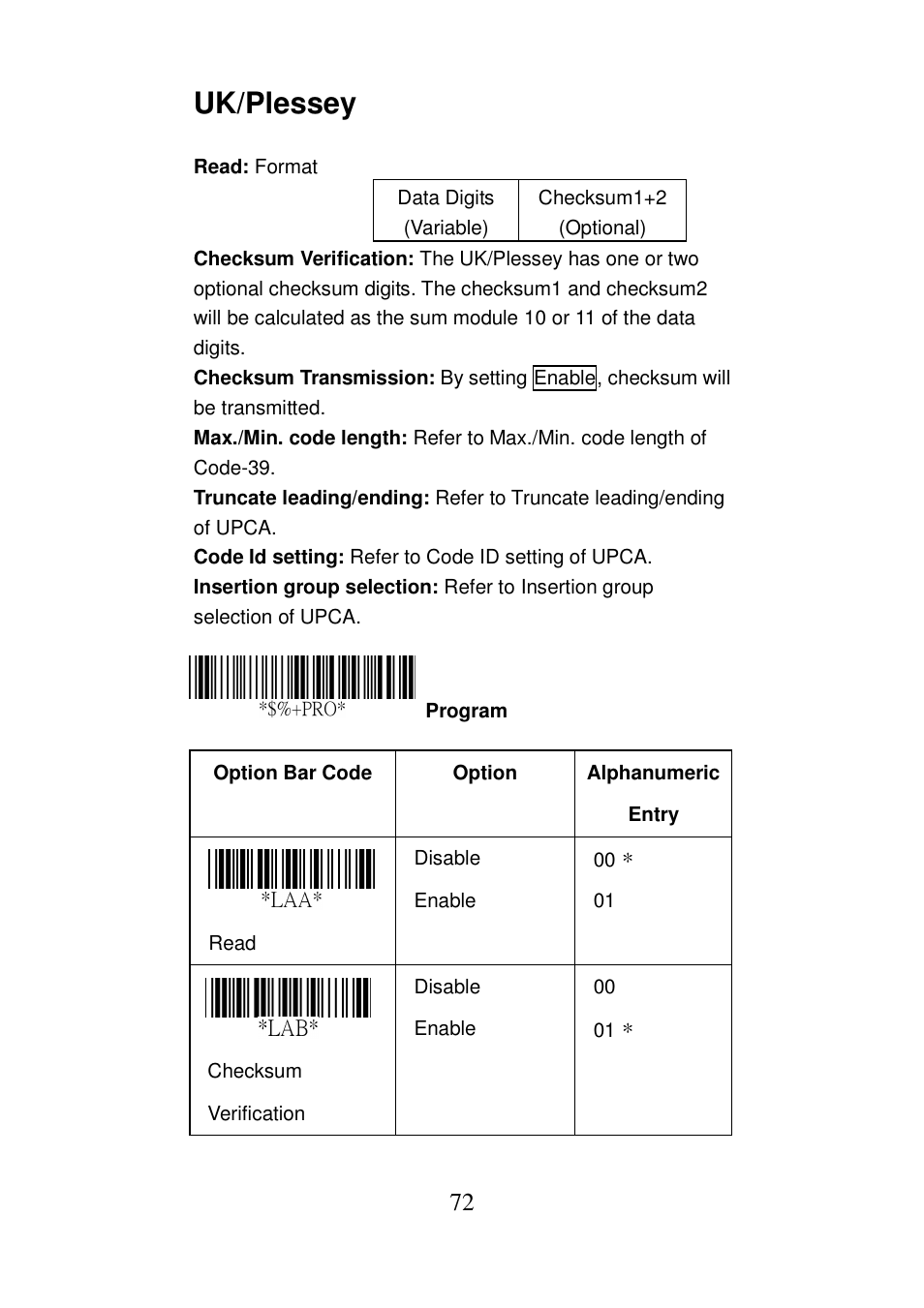Uk/plessey | Argox AS-8000 User Manual | Page 77 / 99