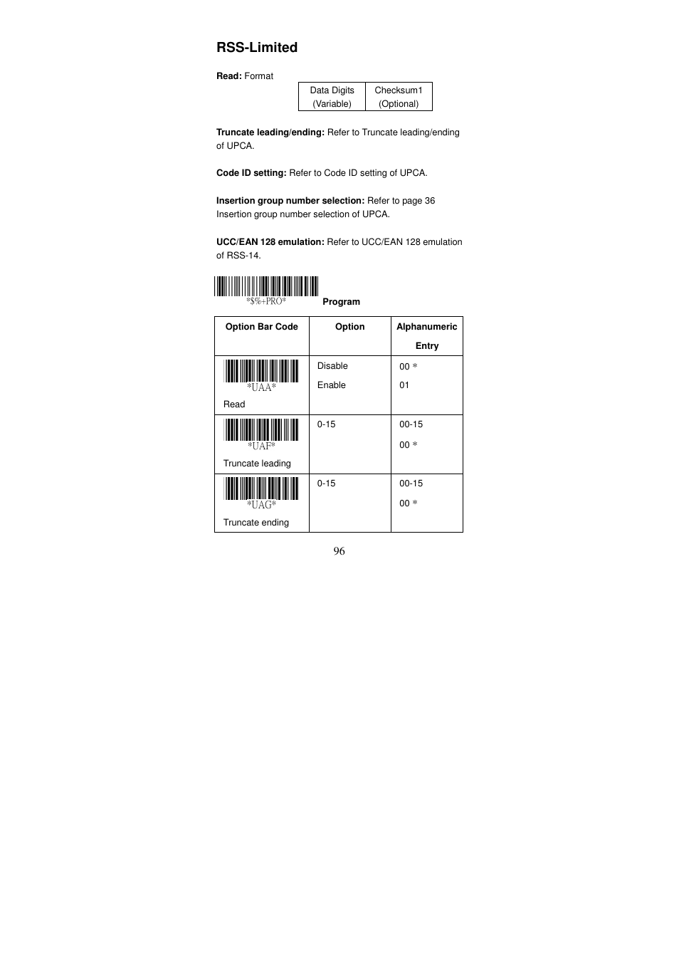Rss-limited | Argox AS Series User Manual | Page 101 / 123