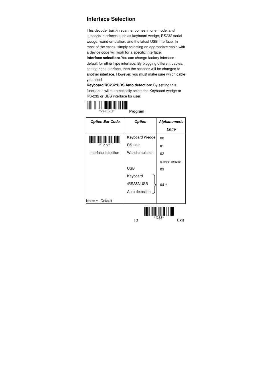 Interface selection | Argox AS Series User Manual | Page 17 / 123