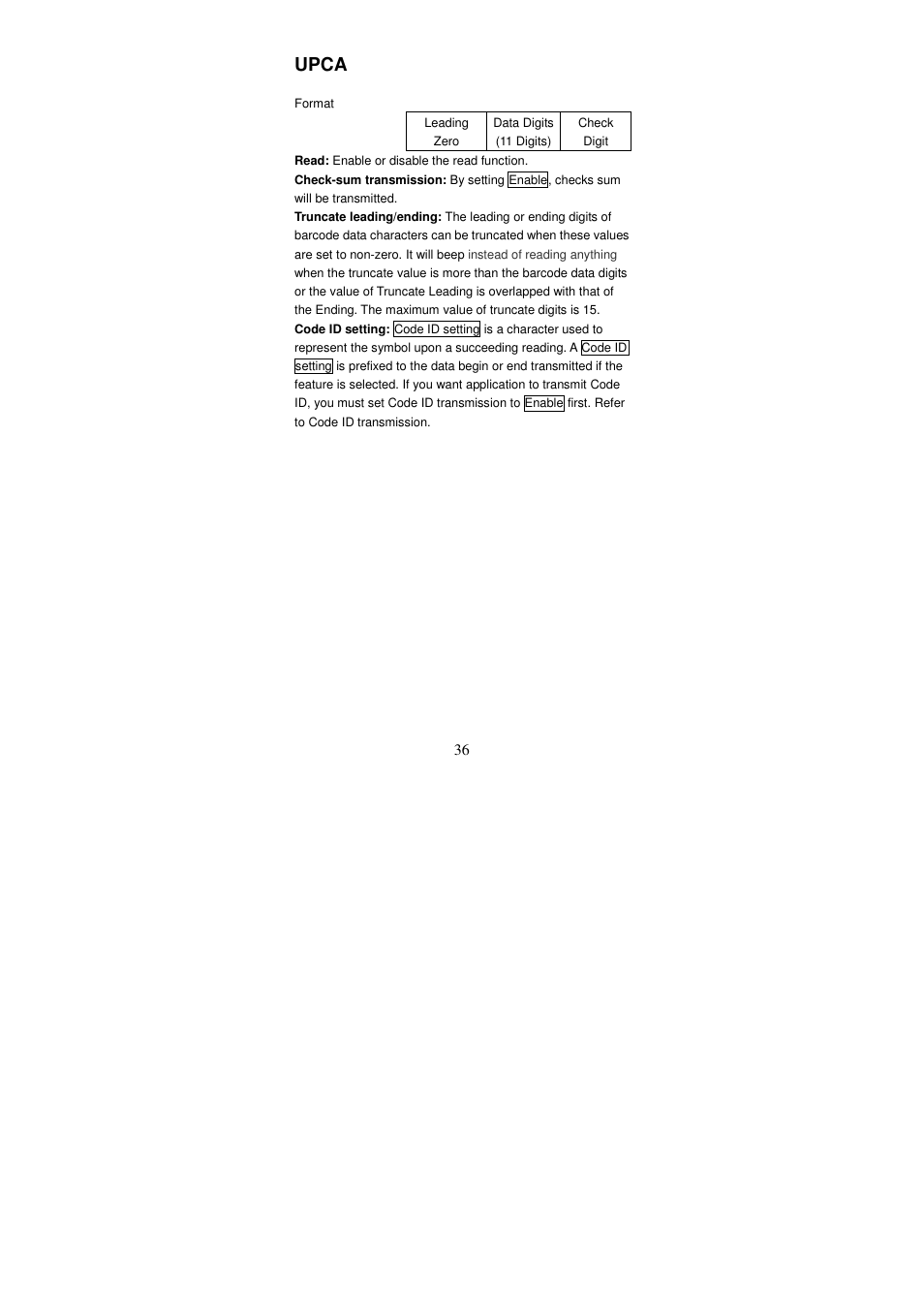 Upca | Argox AS Series User Manual | Page 41 / 123