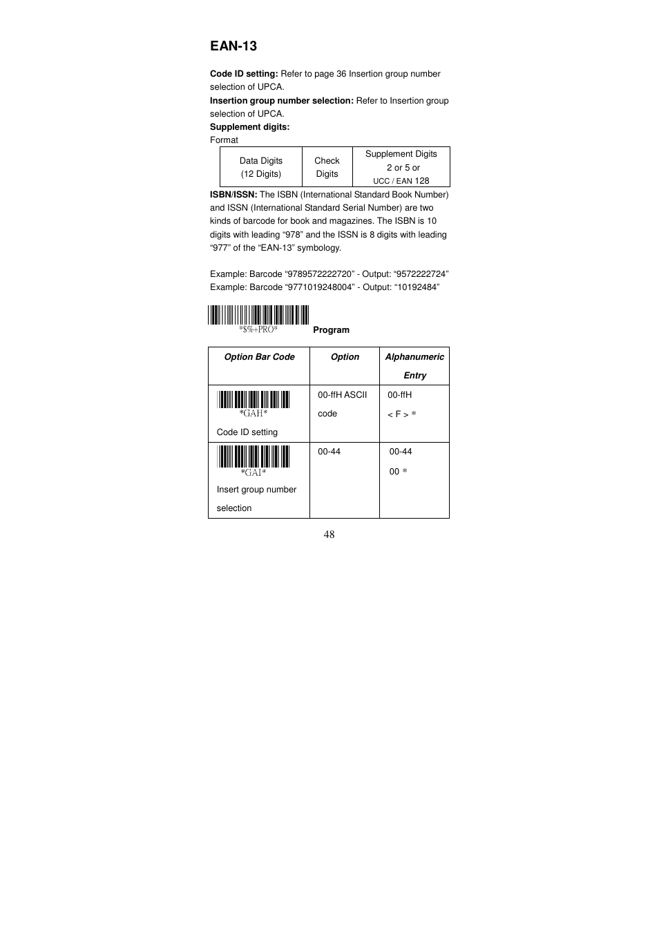 Ean-13 | Argox AS Series User Manual | Page 53 / 123