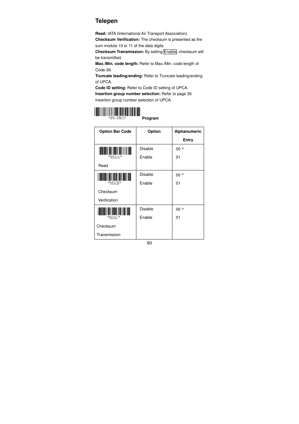 Telepen | Argox AS Series User Manual | Page 85 / 123