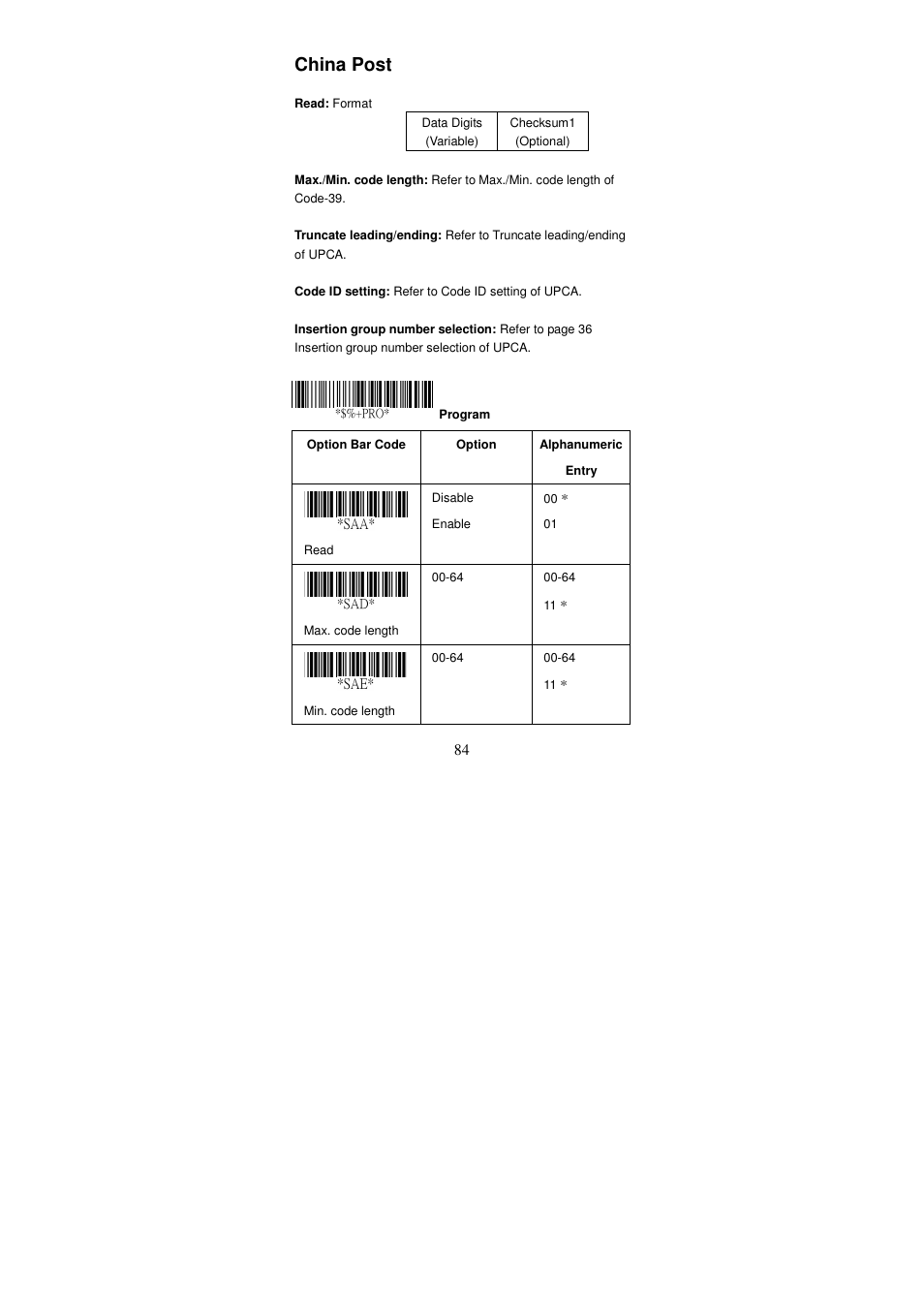 China post | Argox AS Series User Manual | Page 89 / 123