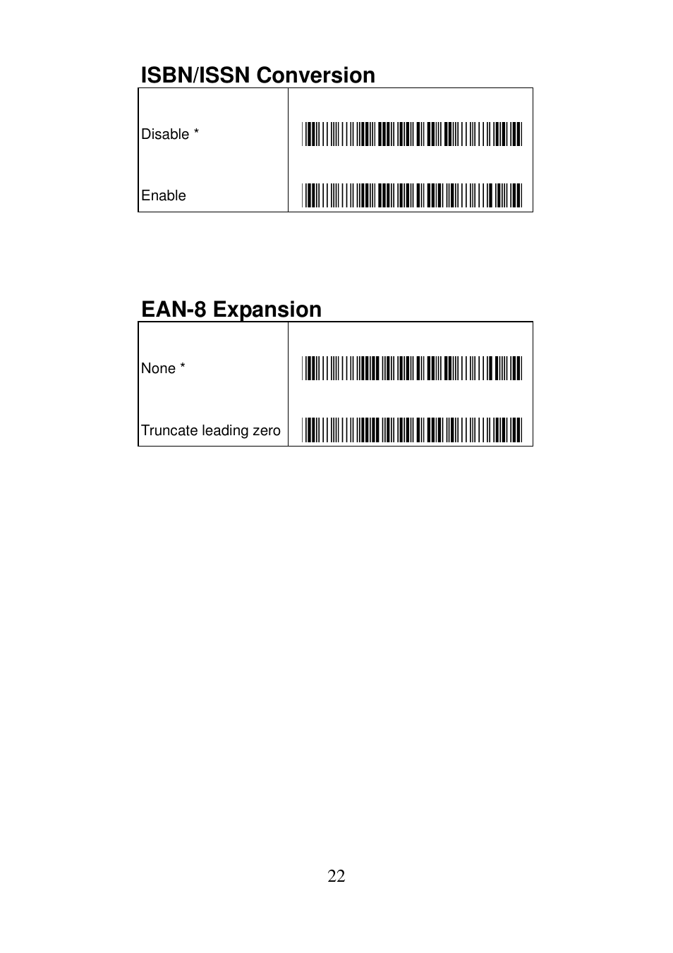 Isbn/issn conversion, Ean-8 expansion | Argox AS Series Quick Start User Manual | Page 25 / 33