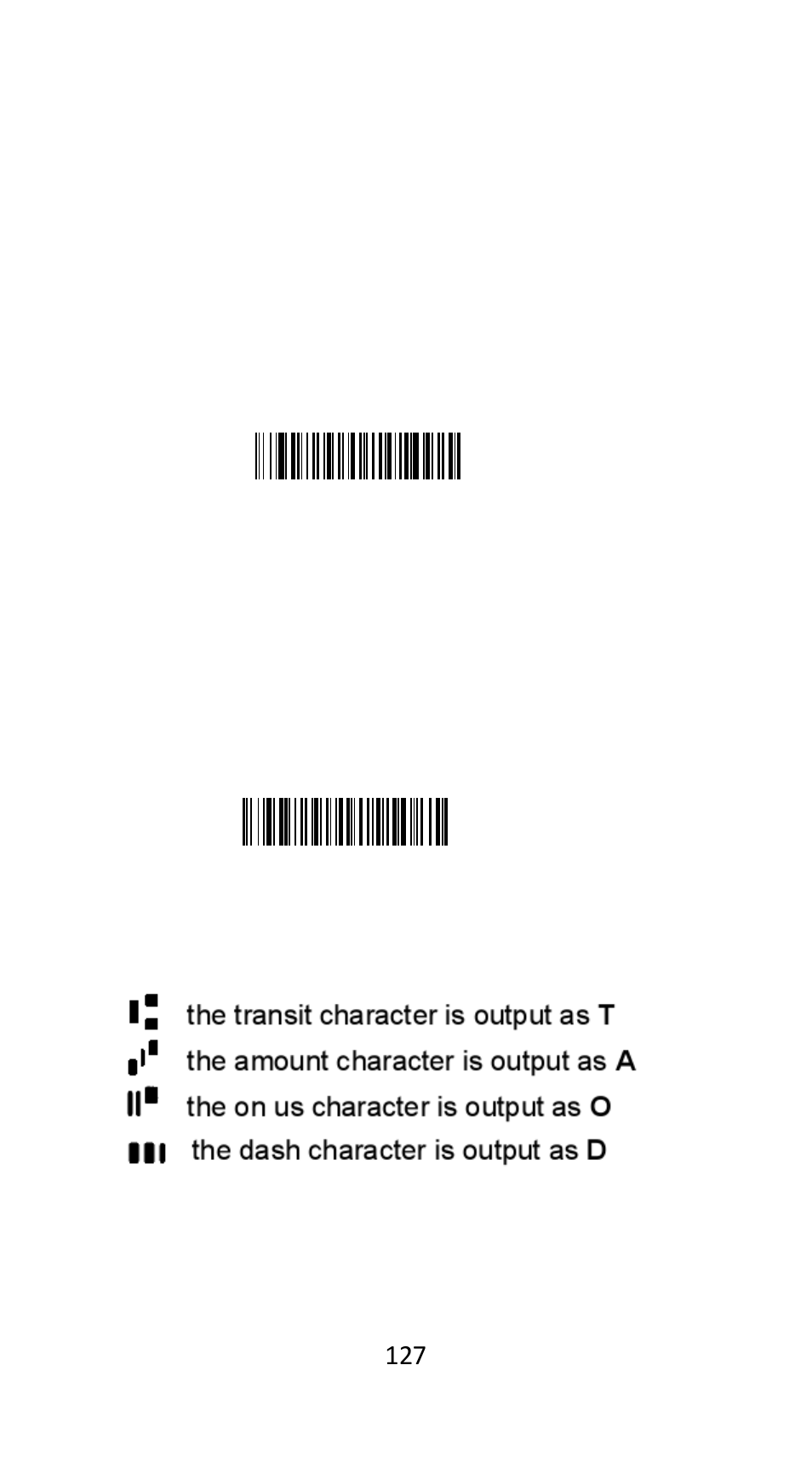 U.s. currency font, Micr e-13b font | Argox AS-9500 User Manual | Page 128 / 159