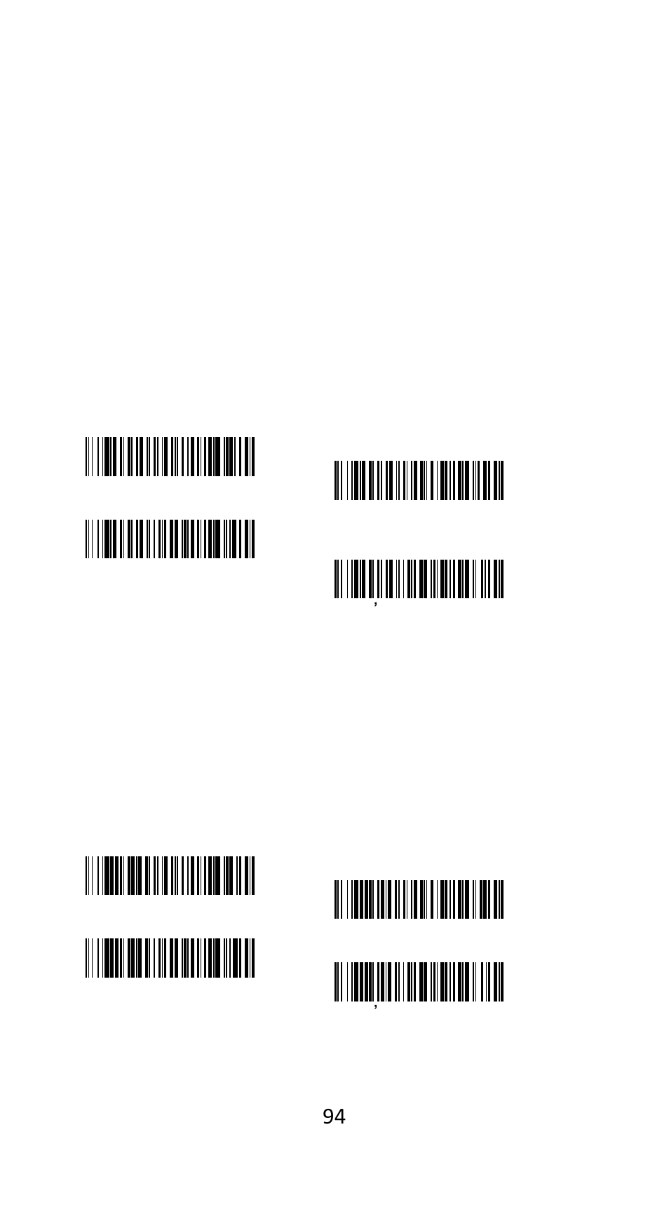 Postal codes | Argox AS-9500 User Manual | Page 95 / 159