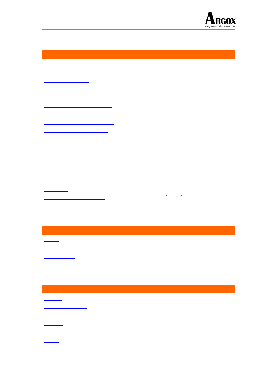 Reader commands, Buzzer commands, Calendar and timer commands | Disable reader, Enable reader, Sleep_reader, Sleep_reader(n, Get_reader_data, Get_reader_datalen, Reader_config_start | Argox PA-20 Basic Programming Manual User Manual | Page 110 / 143
