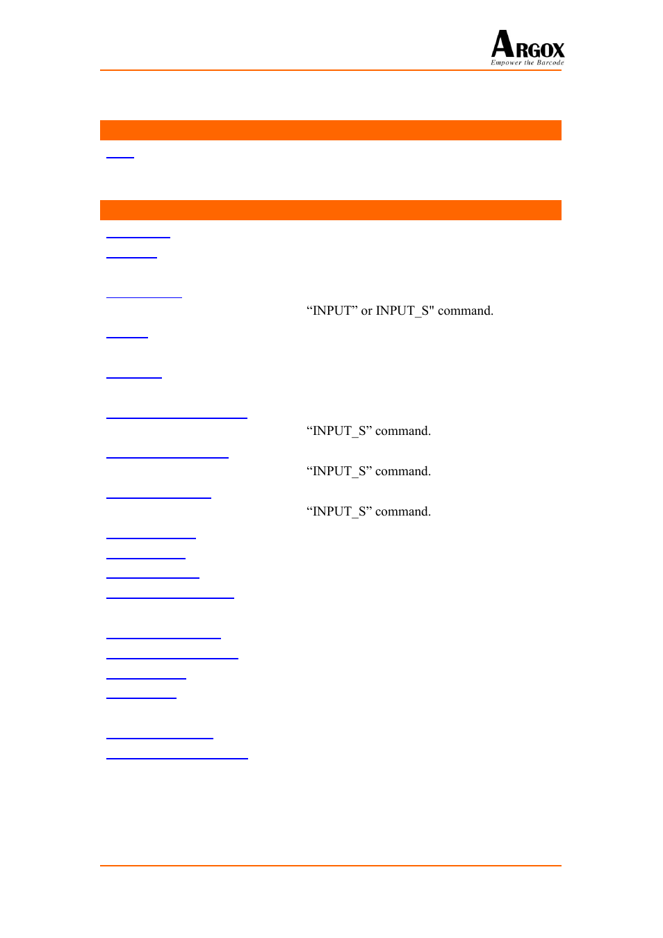 A10. led command, A11. keypad commands, Clr_kbd | Inkey, Input_len, Input, Input_s, Input_s_ carryent, Input_s_vibrate, Input_s_sleep | Argox PA-20 Basic Programming Manual User Manual | Page 111 / 143