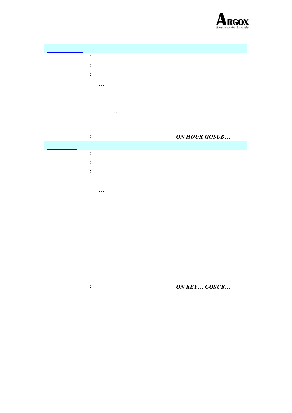 Argox PA-20 Basic Programming Manual User Manual | Page 31 / 143