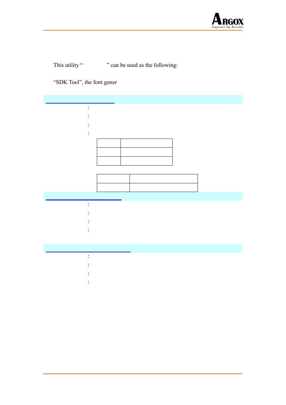 Font, 1 user font commands, 13 font | Argox PA-20 Basic Programming Manual User Manual | Page 68 / 143