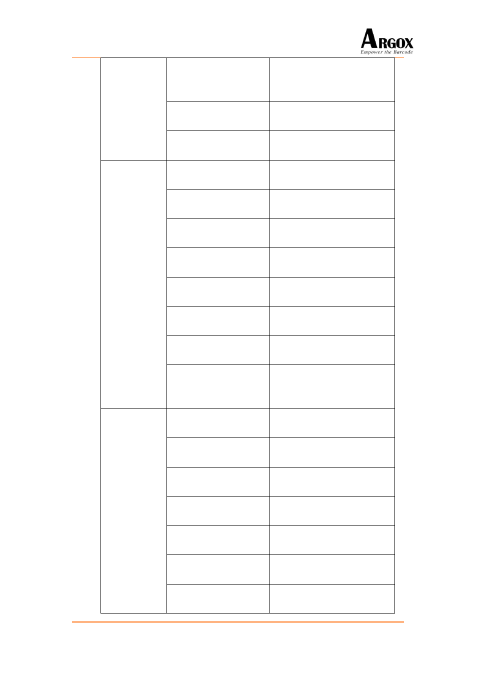Argox PA-20 Programming Guide User Manual | Page 112 / 130