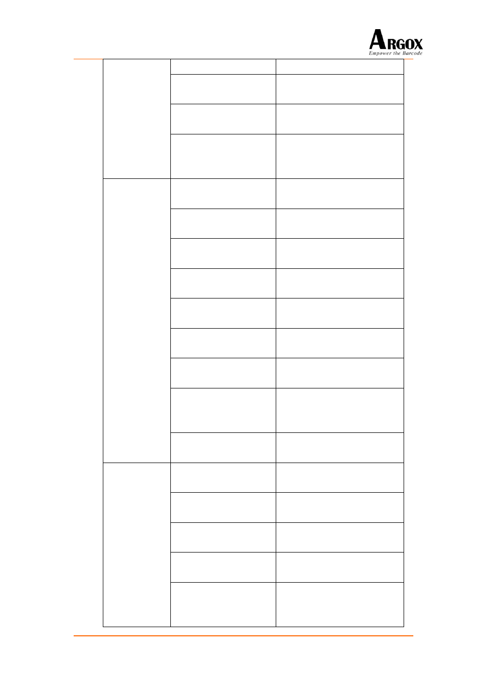 Argox PA-20 Programming Guide User Manual | Page 117 / 130