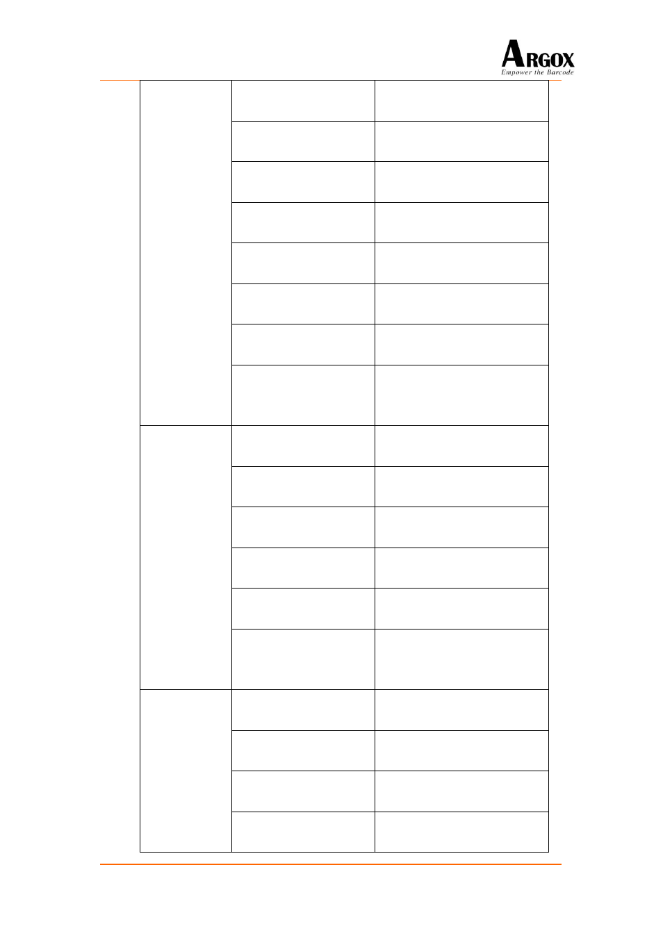 Argox PA-20 Programming Guide User Manual | Page 119 / 130