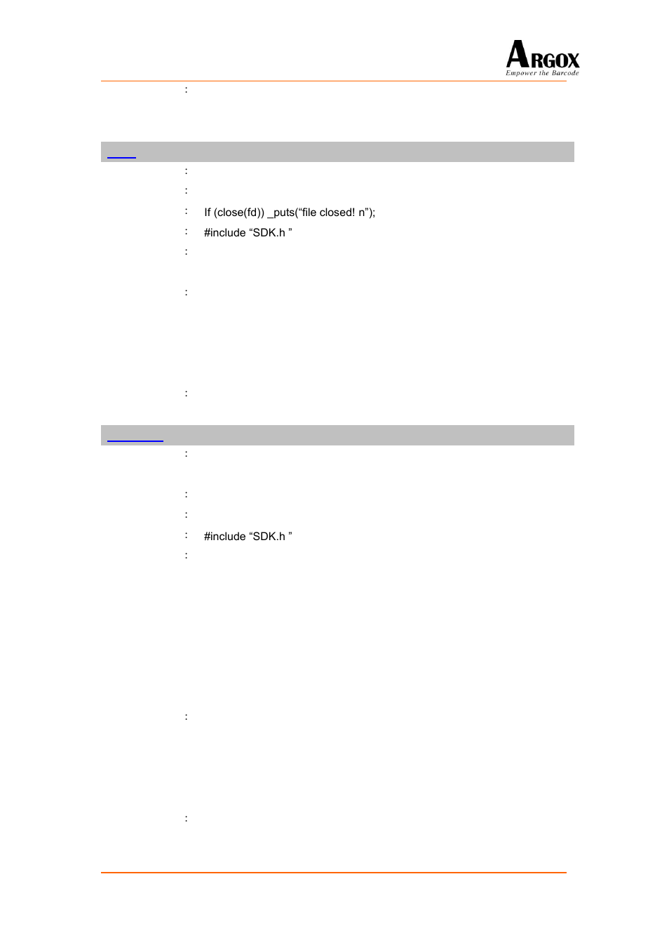 Close, Delete_top | Argox PA-20 Programming Guide User Manual | Page 41 / 130