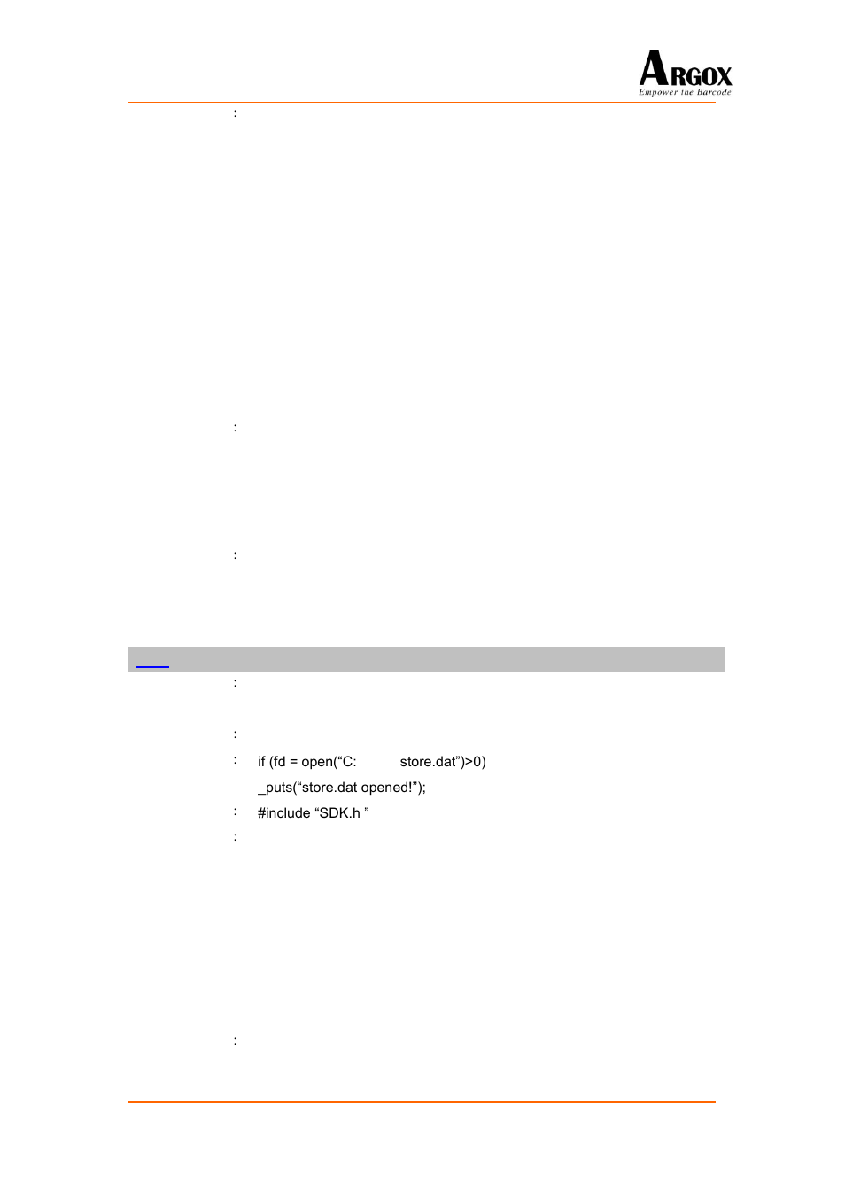 Open | Argox PA-20 Programming Guide User Manual | Page 44 / 130