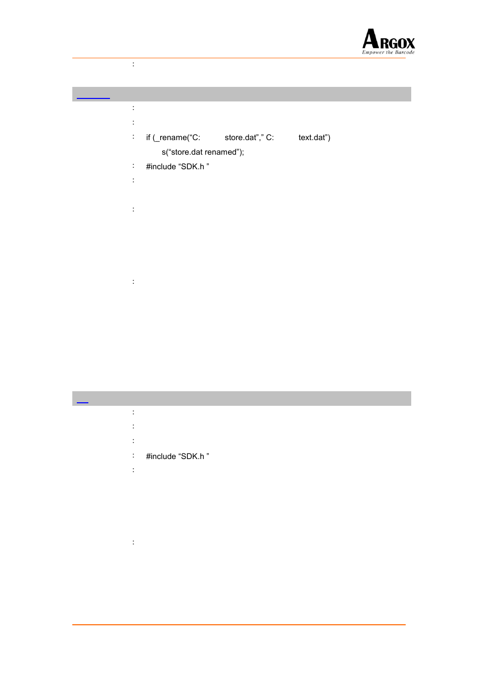 Rename, Tell | Argox PA-20 Programming Guide User Manual | Page 47 / 130