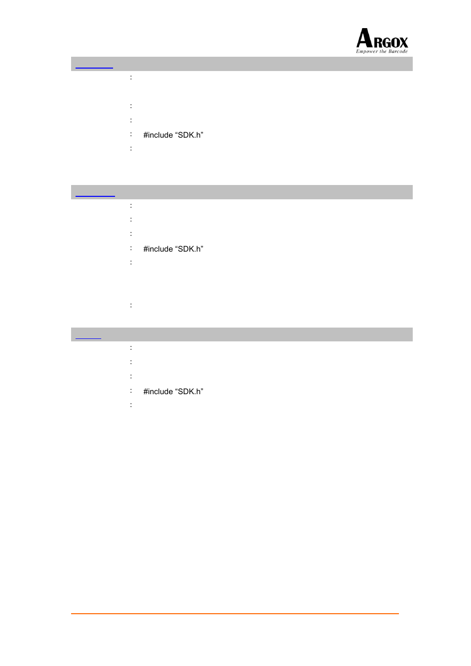 Fcloseall, Filelength, Fopen | Argox PA-20 Programming Guide User Manual | Page 53 / 130