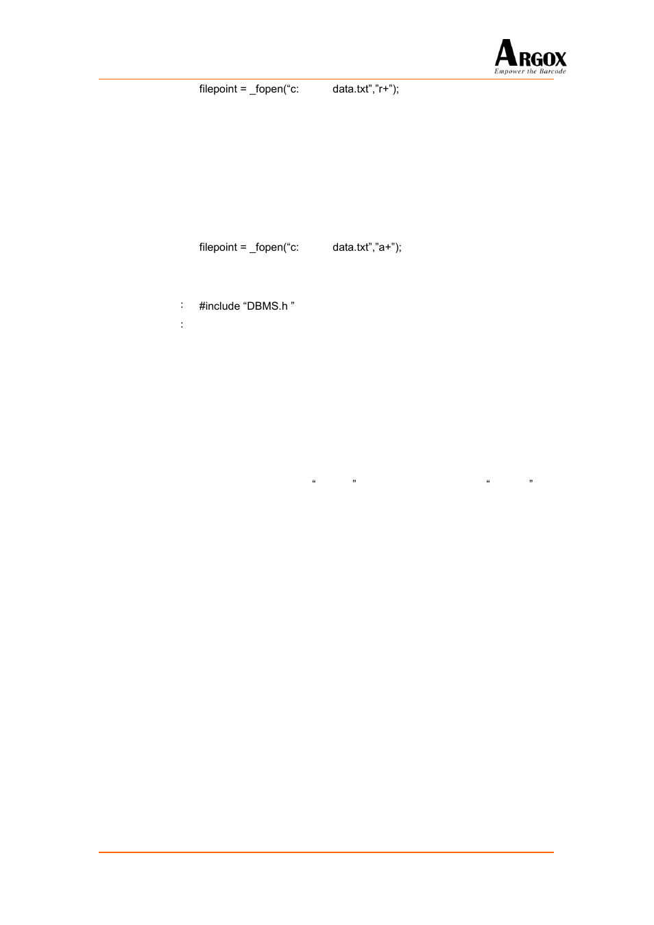 Argox PA-20 Programming Guide User Manual | Page 58 / 130