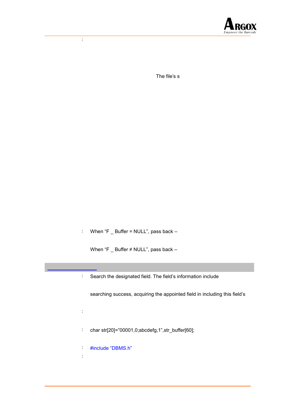 Searchmultifield_gf | Argox PA-20 Programming Guide User Manual | Page 62 / 130