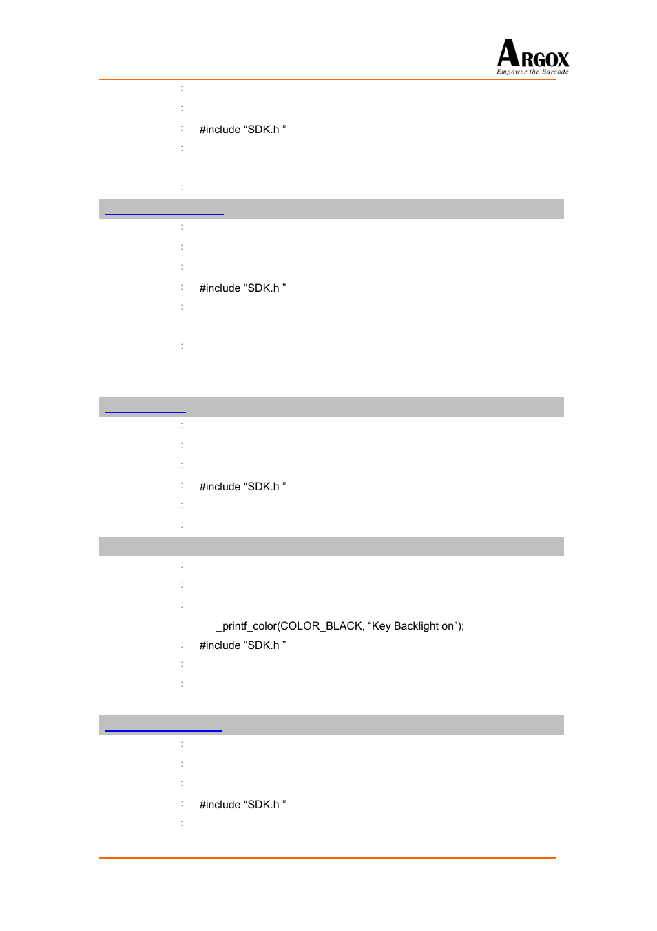Get_alpha_mode_state, Set_keypad_bl, Get_keypad_bl | Set_keypad_bl_timer | Argox PA-20 Programming Guide User Manual | Page 69 / 130