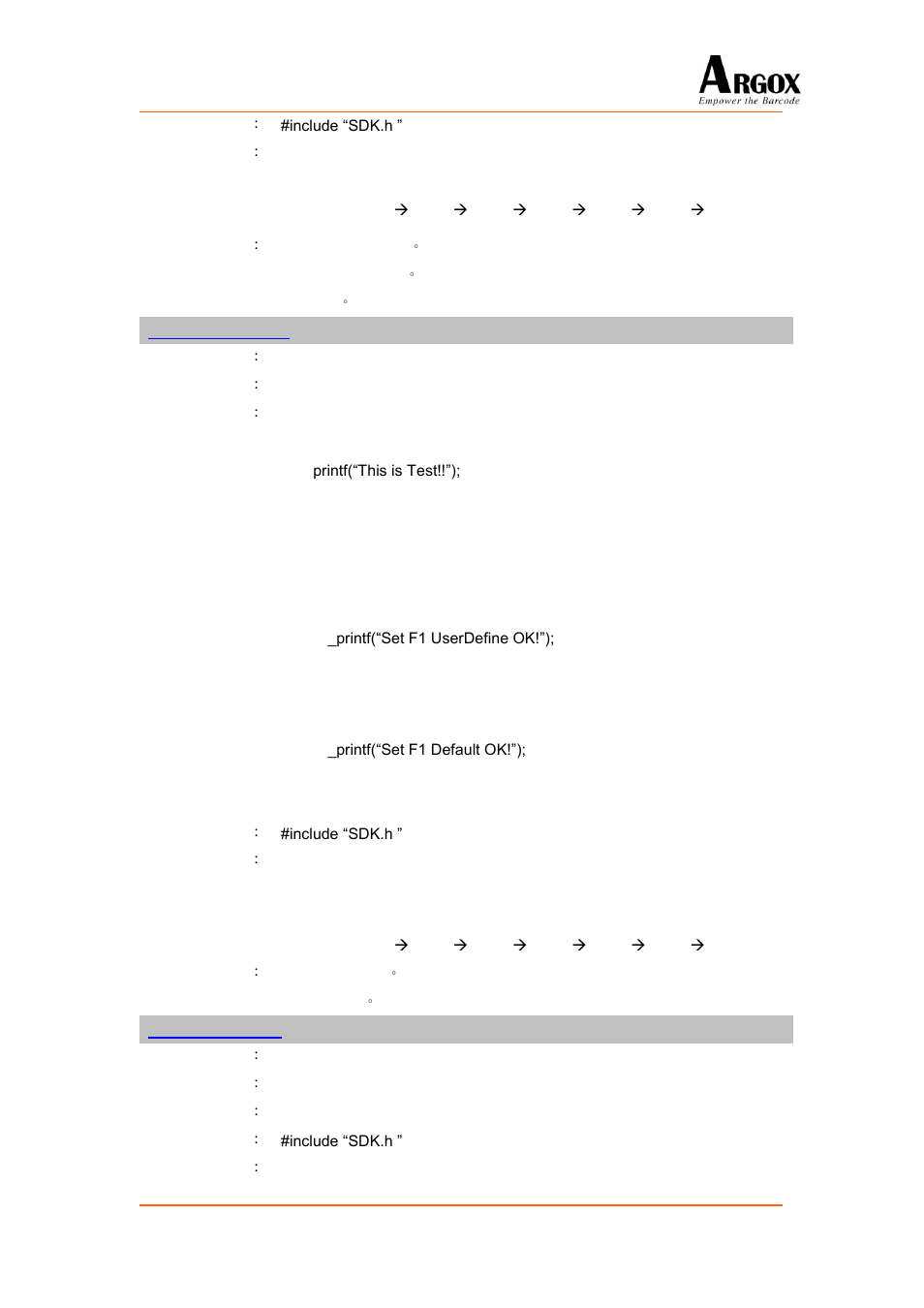 Fnkey_setuserdef, Setscankeypwon | Argox PA-20 Programming Guide User Manual | Page 72 / 130