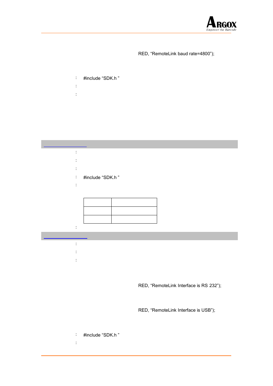 Setremoteinterface, Getremoteinterface | Argox PA-20 Programming Guide User Manual | Page 97 / 130
