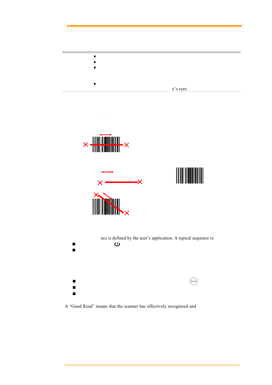 Scanning, Ow to read the barcode | Argox PA-20 Portable Data Collectors User Manual User Manual | Page 33 / 42