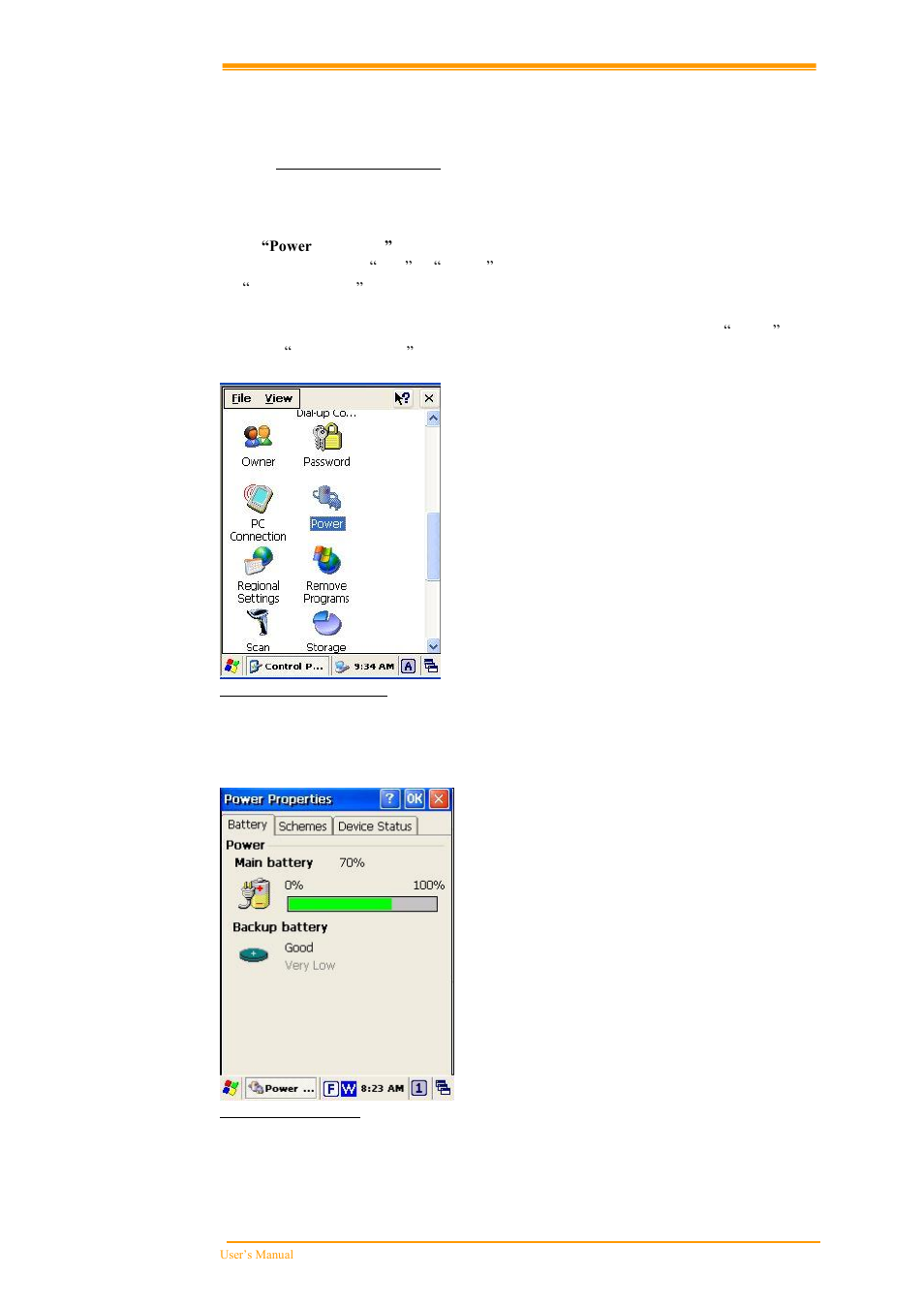 Ower, Anagement, Power status indication | Argox PT-60 User Manual | Page 28 / 86