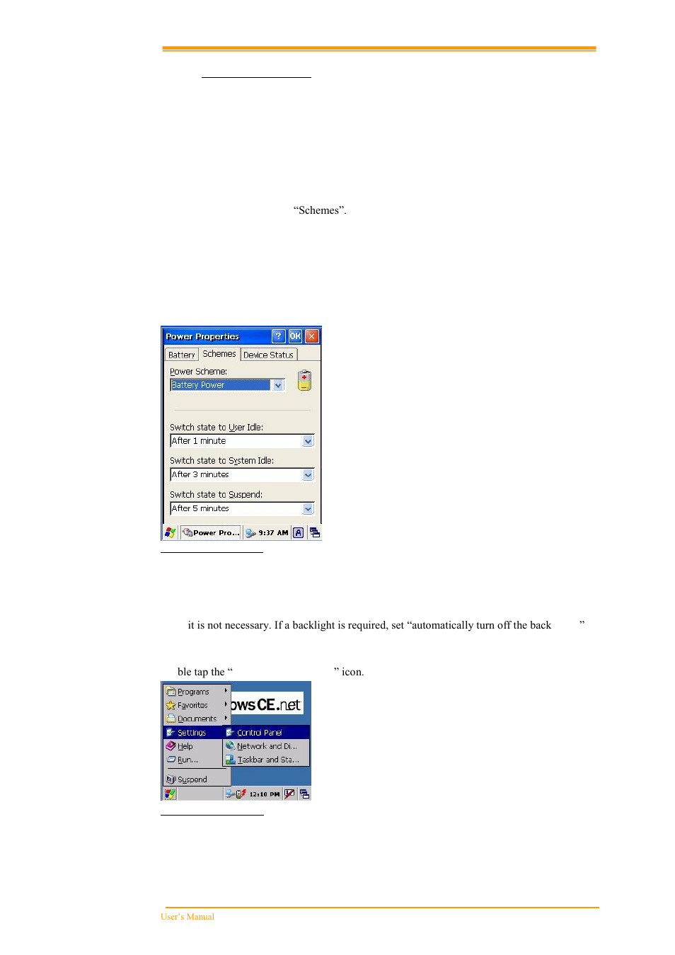 Saving battery power | Argox PT-60 User Manual | Page 30 / 86