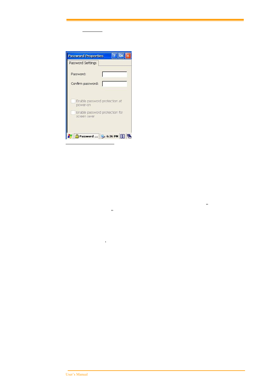 Password | Argox PT-60 User Manual | Page 76 / 86
