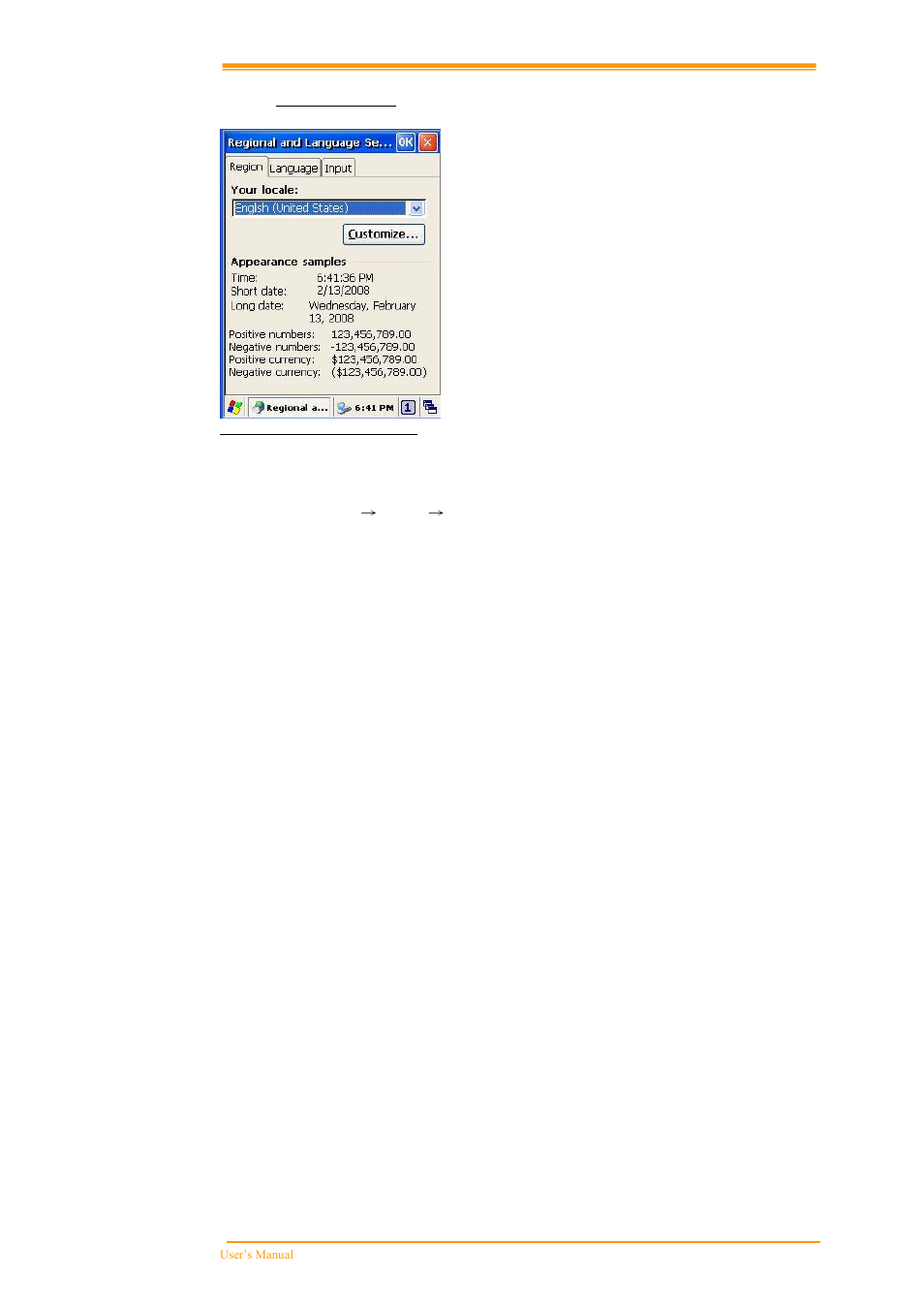 Regional settings | Argox PT-60 User Manual | Page 78 / 86
