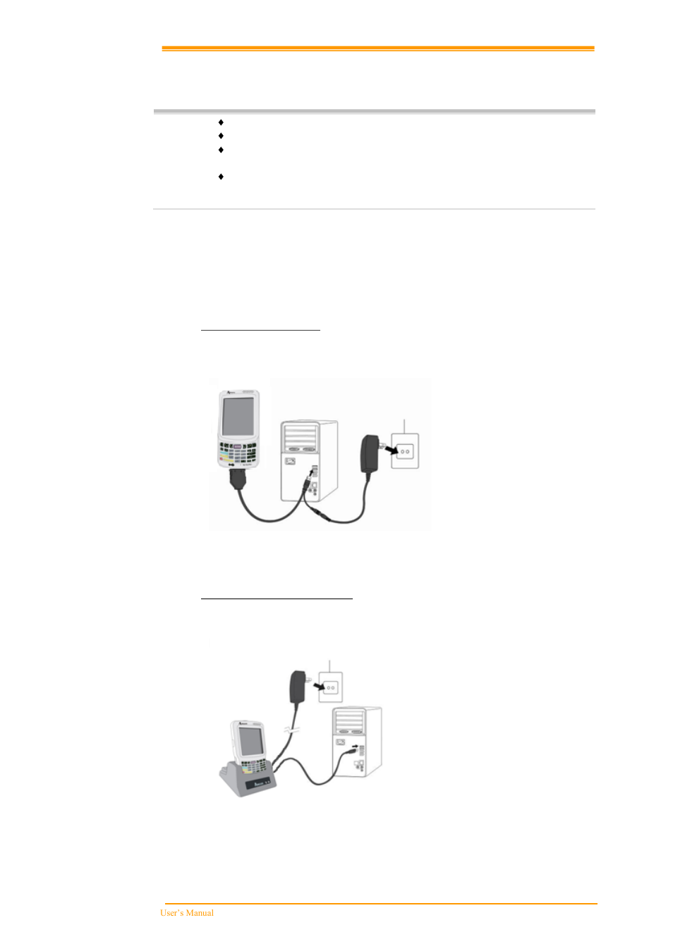 Nstalling in a, Ystem, Via usb /rs-232 cable | Via crd-90/crd-90e cradle, 4 installing in a system | Argox PT-90 User Manual | Page 21 / 89