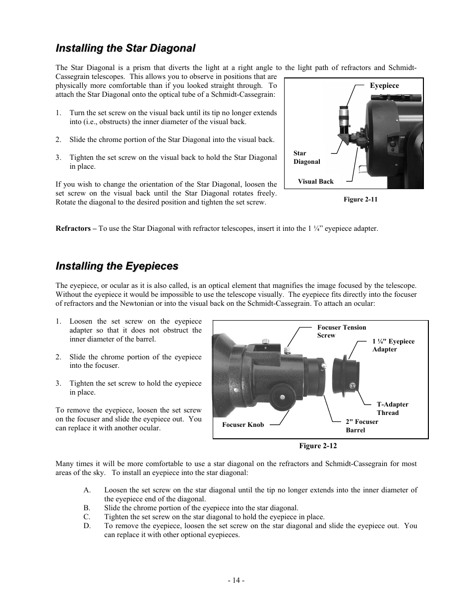 Celestron OMNI XLT 102 User Manual | Page 14 / 62