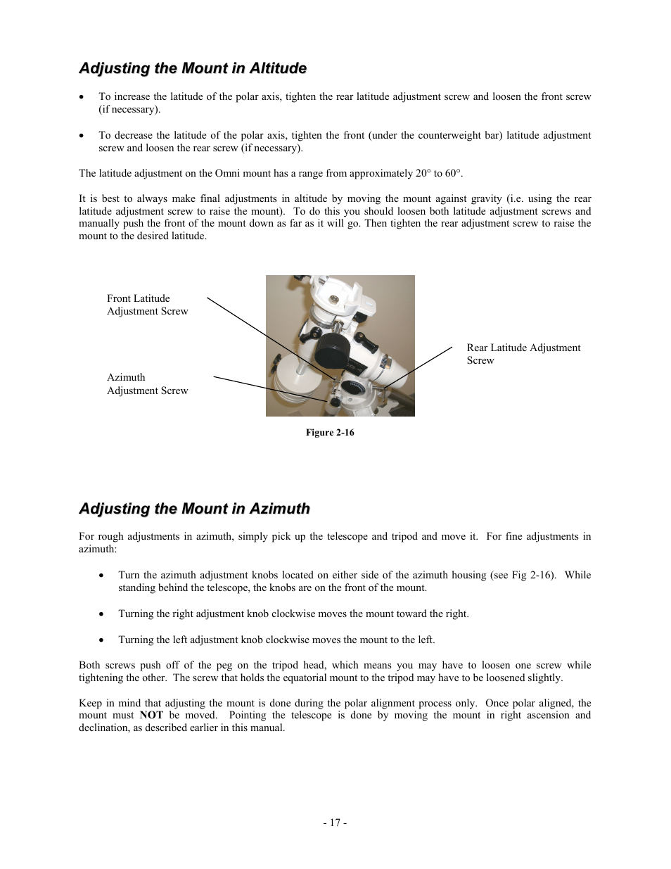 Celestron OMNI XLT 102 User Manual | Page 17 / 62