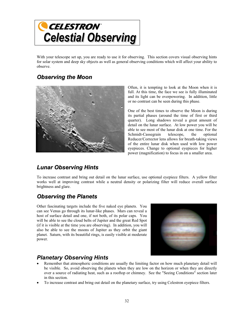 Celestron OMNI XLT 102 User Manual | Page 32 / 62