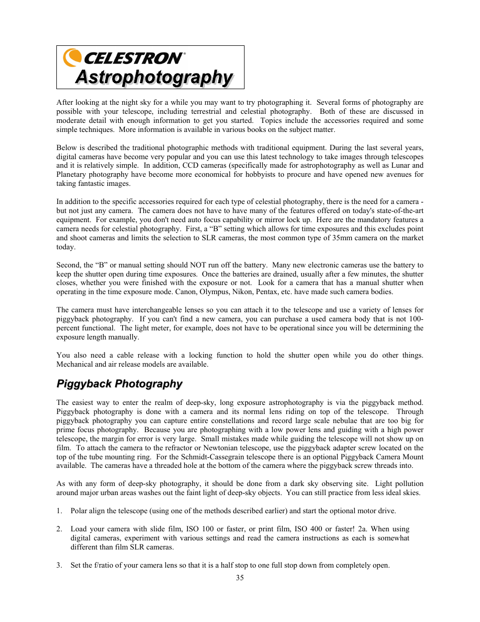 Celestron OMNI XLT 102 User Manual | Page 35 / 62