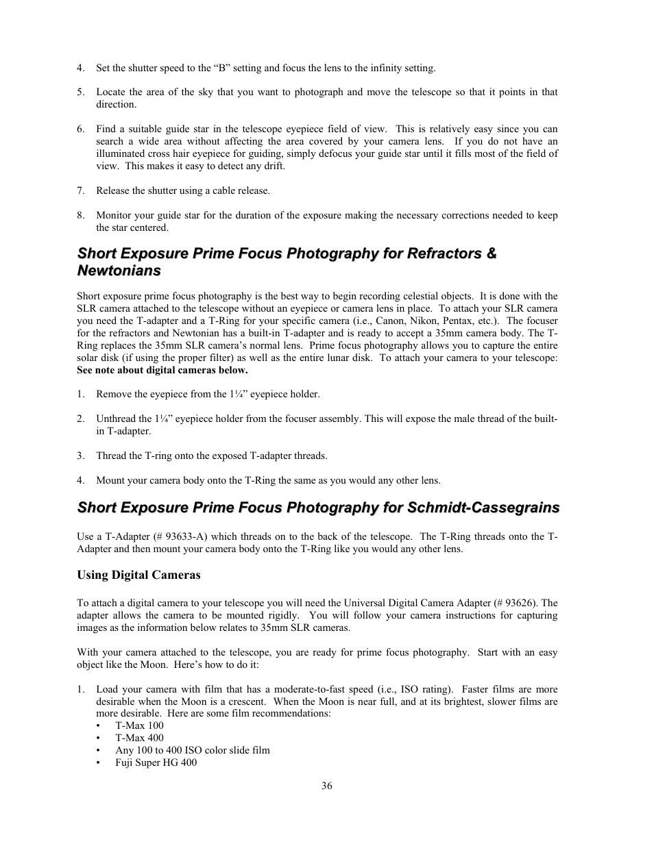 Celestron OMNI XLT 102 User Manual | Page 36 / 62