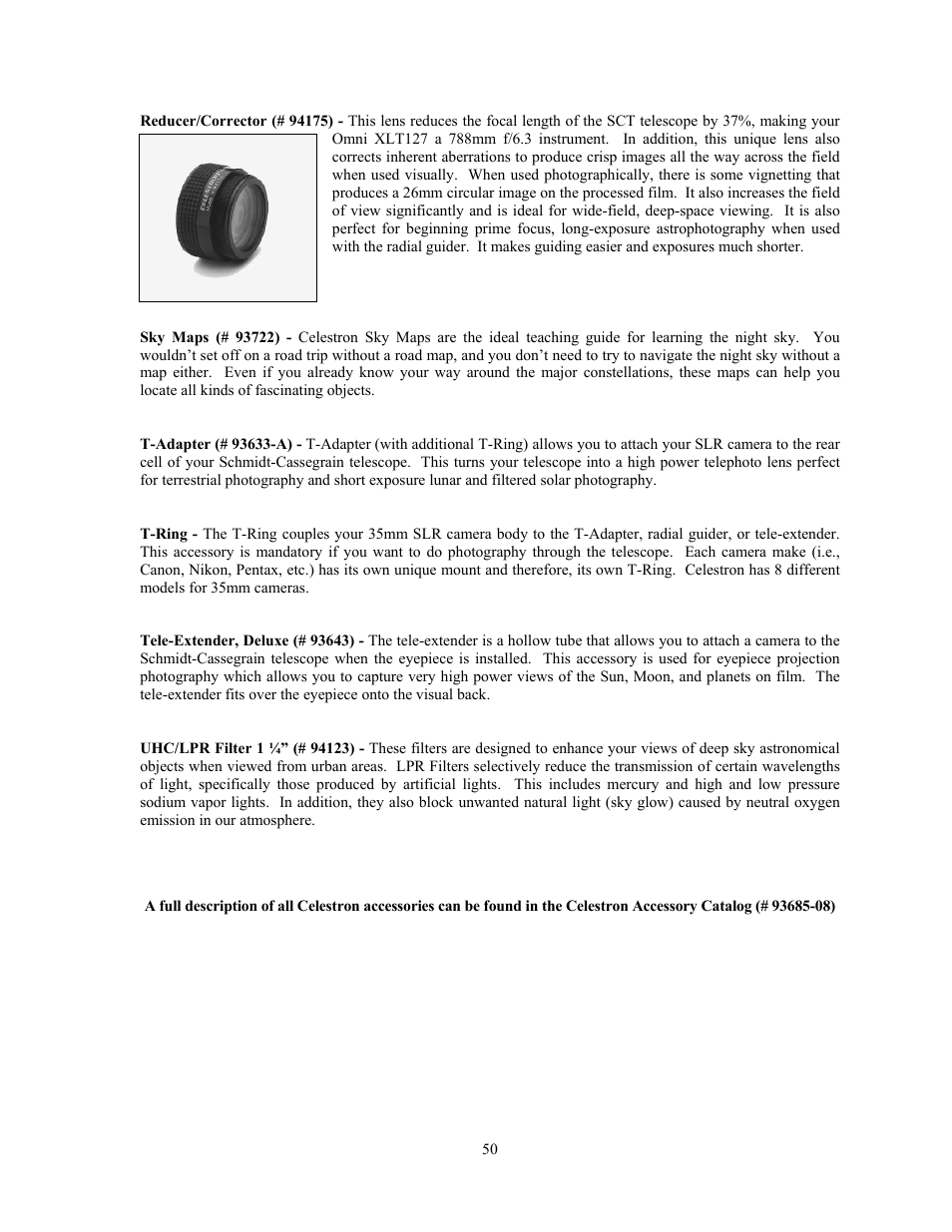 Celestron OMNI XLT 102 User Manual | Page 50 / 62