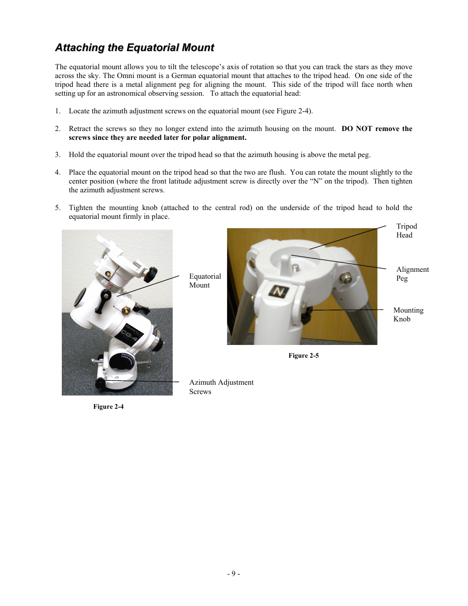 Celestron OMNI XLT 102 User Manual | Page 9 / 62