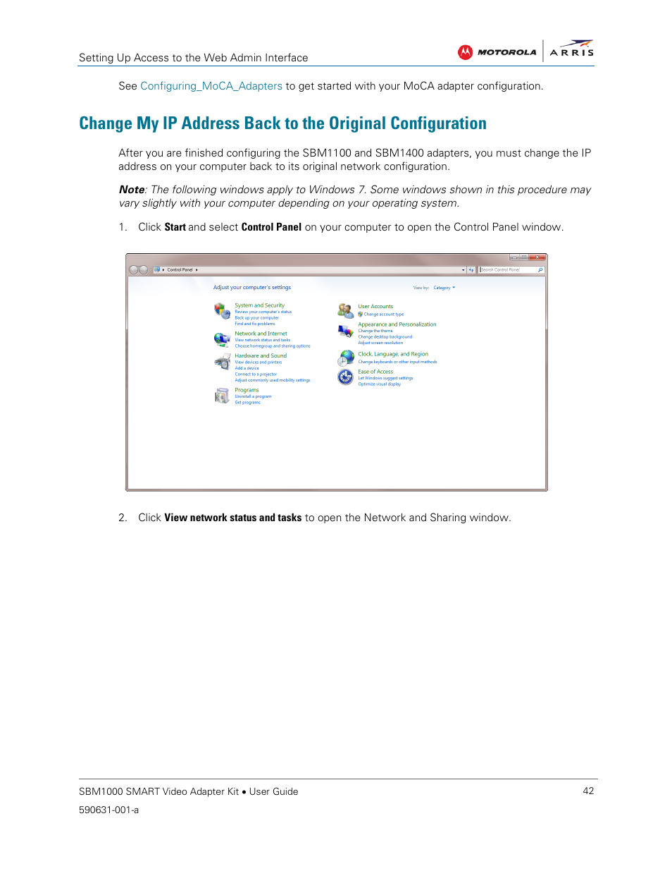 ARRIS SBM1000 User Guide User Manual | Page 50 / 82