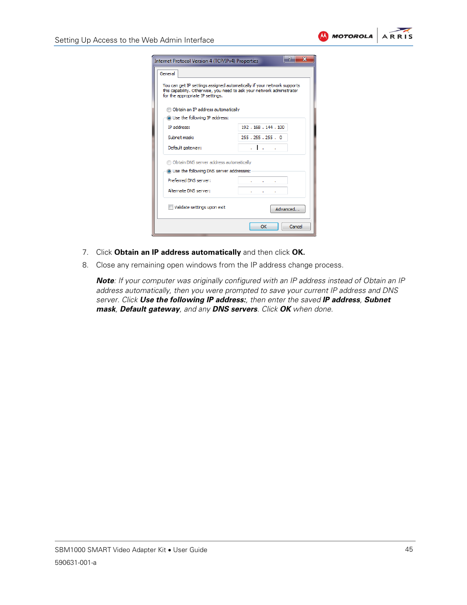 ARRIS SBM1000 User Guide User Manual | Page 53 / 82