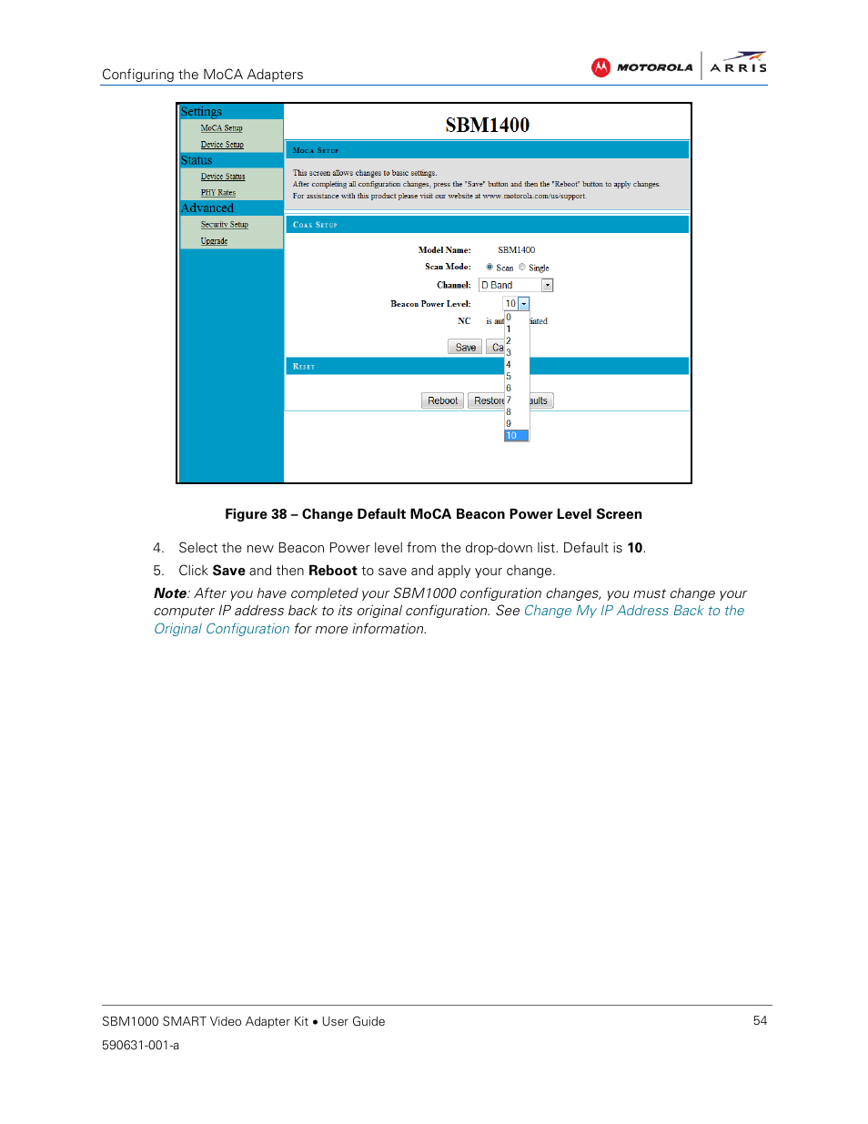 ARRIS SBM1000 User Guide User Manual | Page 62 / 82